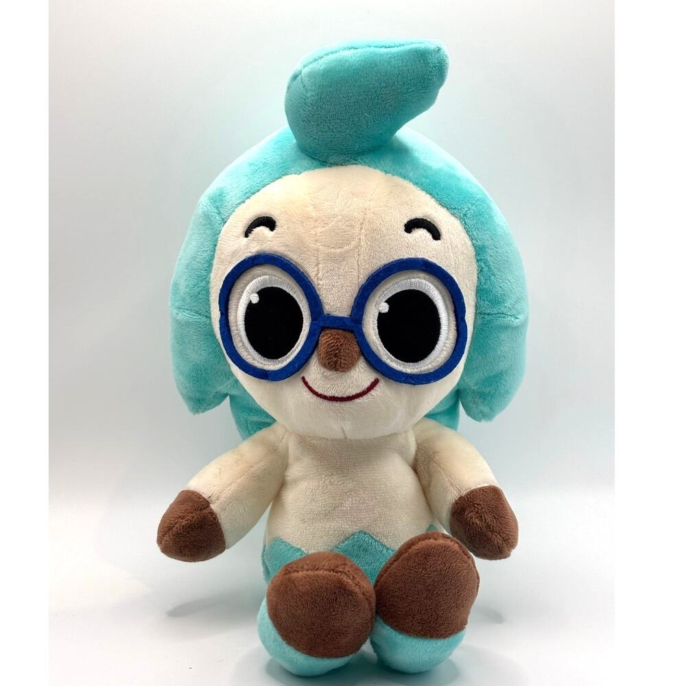 Pinkfong Wonderstar 12" Hogi Hedgehog Plush Toy Blue Glasses, Stuffed Animal
